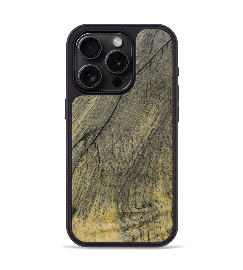 iPhone 15 Pro Wood+Resin Phone Case - Giuliana (Wood Burl, 717321)