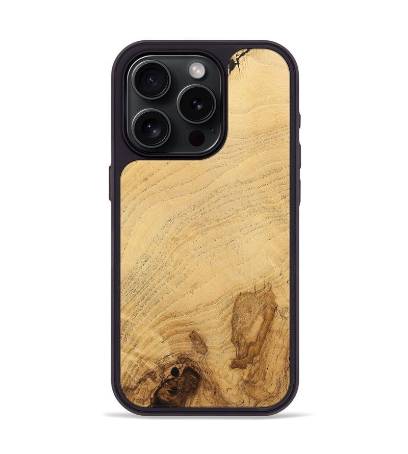 iPhone 15 Pro Wood+Resin Phone Case - Daniel (Wood Burl, 717325)