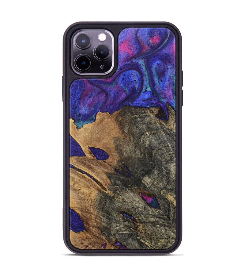 iPhone 11 Pro Max Wood+Resin Phone Case - Cassidy (Purple, 717331)