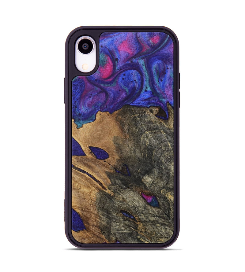 iPhone Xr Wood+Resin Phone Case - Cassidy (Purple, 717331)