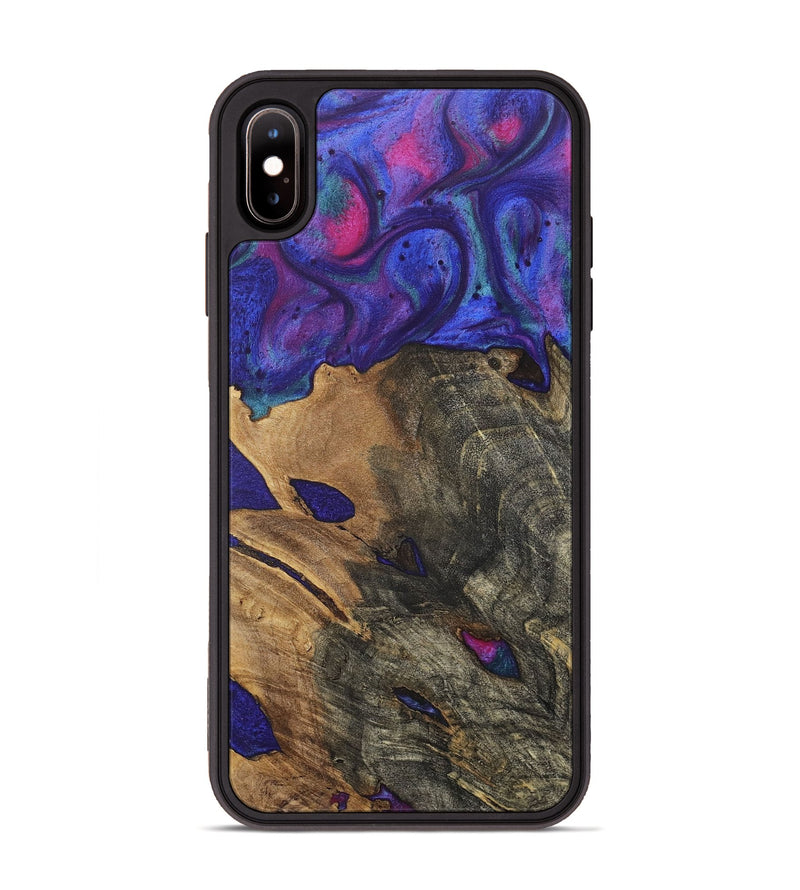 iPhone Xs Max Wood+Resin Phone Case - Cassidy (Purple, 717331)