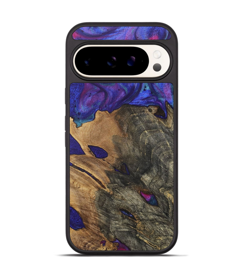 Pixel 9 Wood+Resin Phone Case - Cassidy (Purple, 717331)