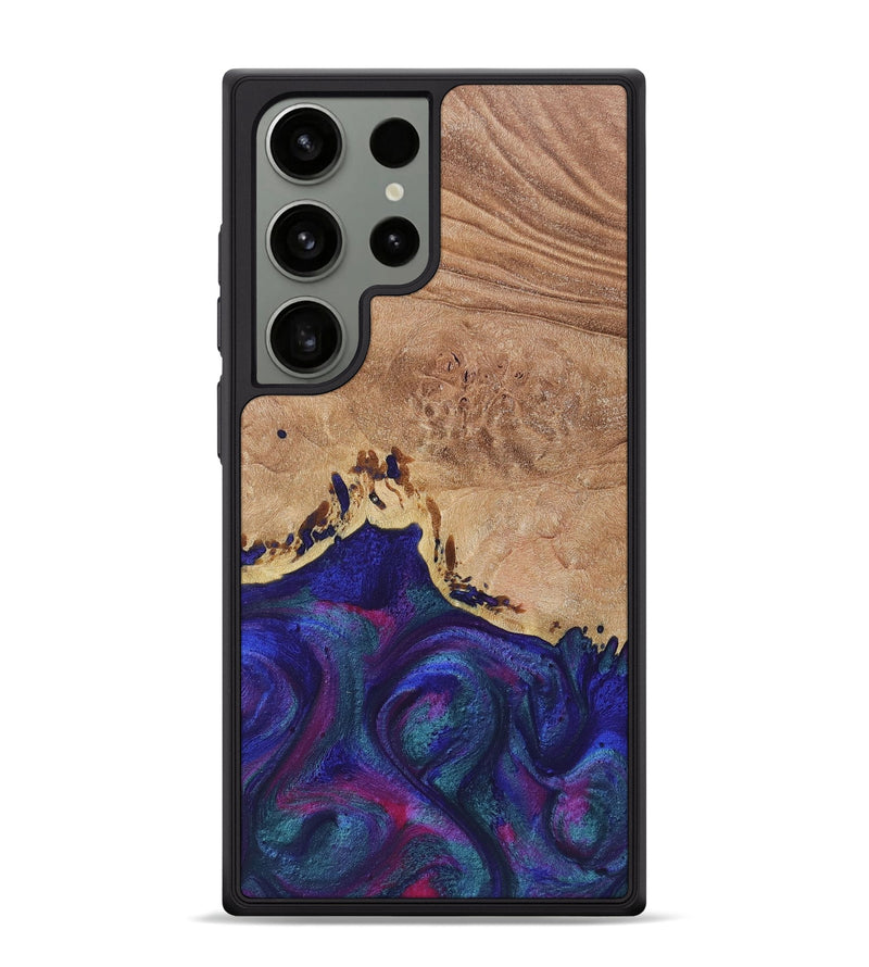 Galaxy S24 Ultra Wood+Resin Phone Case - Kelsey (Purple, 717333)