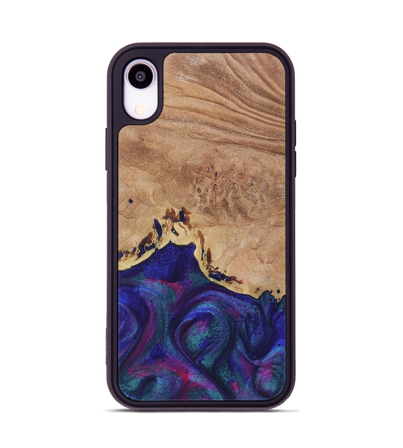 iPhone Xr Wood+Resin Phone Case - Kelsey (Purple, 717333)