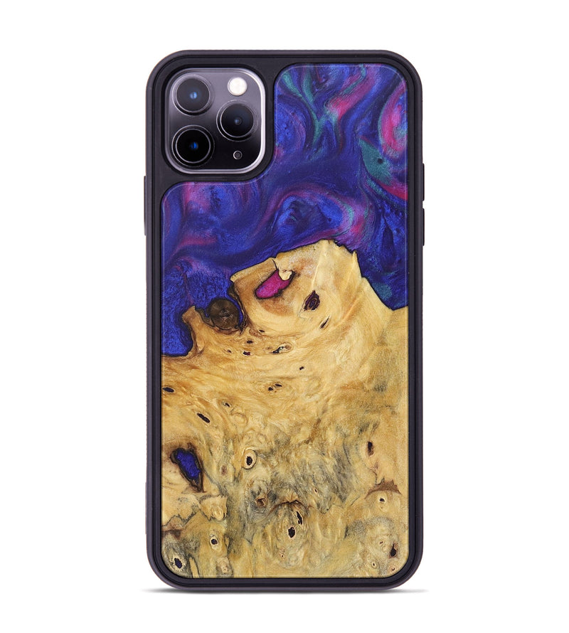 iPhone 11 Pro Max Wood+Resin Phone Case - Brynn (Purple, 717336)