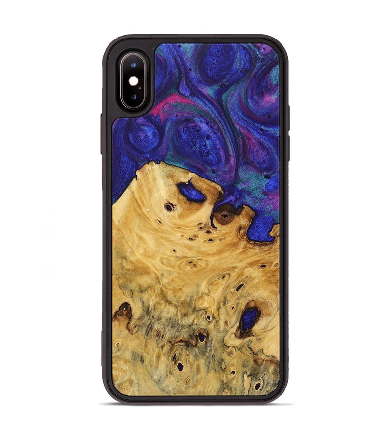 iPhone Xs Max Wood+Resin Phone Case - Ismael (Purple, 717337)