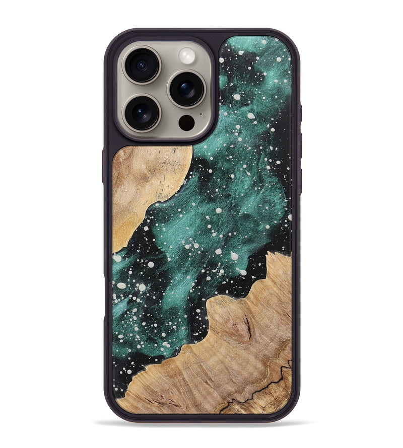 iPhone 16 Pro Max Wood+Resin Phone Case - Freddie (Cosmos, 717345)