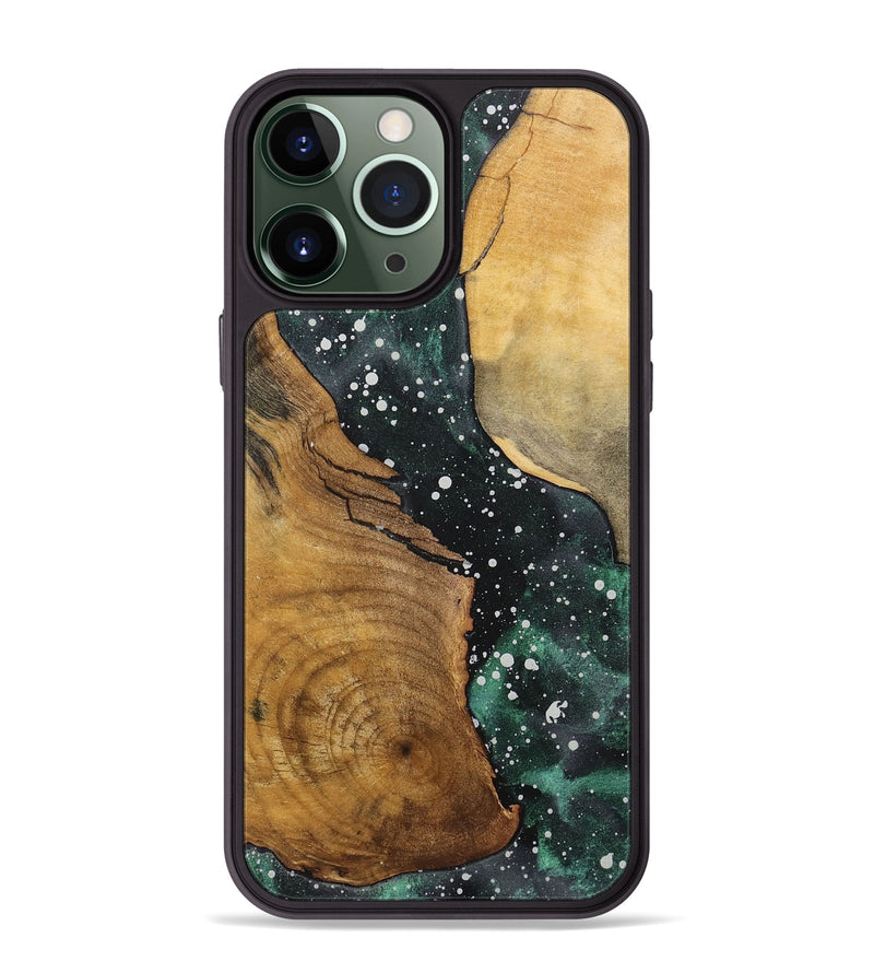 iPhone 13 Pro Max Wood+Resin Phone Case - Casey (Cosmos, 717347)