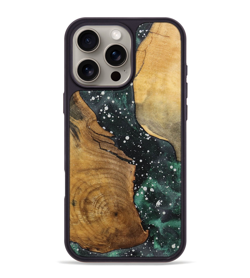 iPhone 16 Pro Max Wood+Resin Phone Case - Casey (Cosmos, 717347)