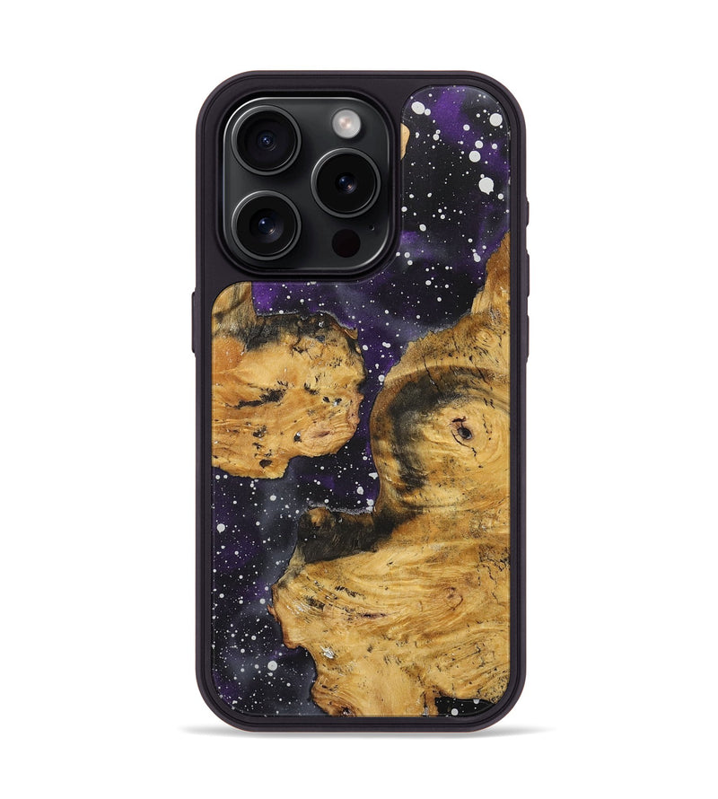 iPhone 15 Pro Wood+Resin Phone Case - Connie (Cosmos, 717349)