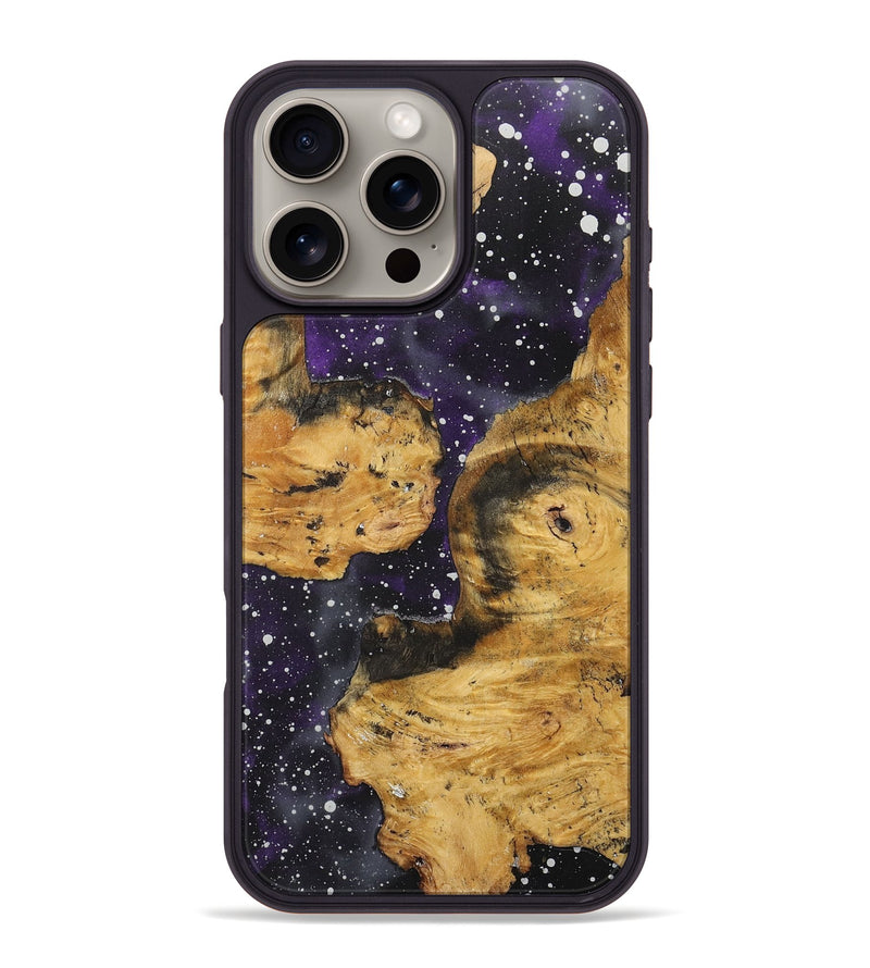 iPhone 16 Pro Max Wood+Resin Phone Case - Connie (Cosmos, 717349)