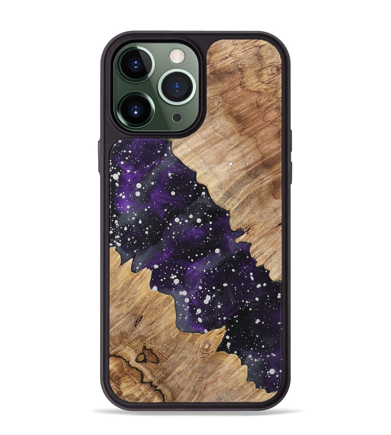 iPhone 13 Pro Max Wood+Resin Phone Case - Yasmin (Cosmos, 717352)