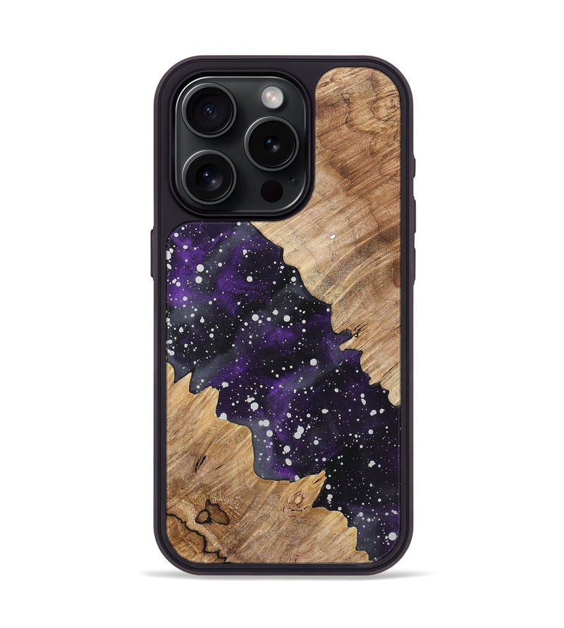 iPhone 15 Pro Wood+Resin Phone Case - Yasmin (Cosmos, 717352)