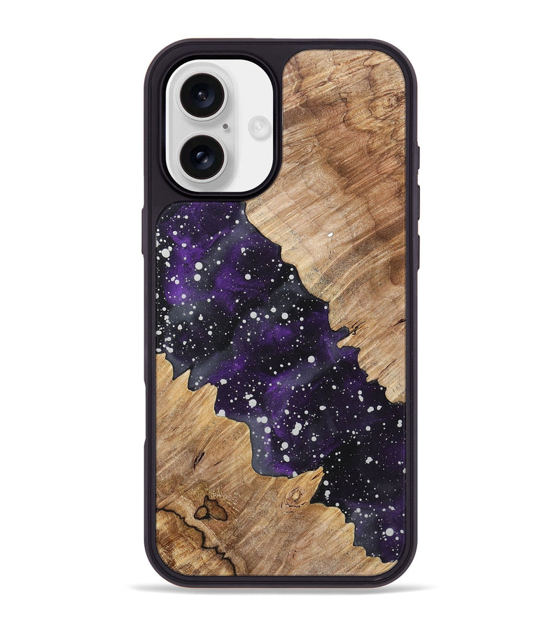 iPhone 16 Plus Wood+Resin Phone Case - Yasmin (Cosmos, 717352)