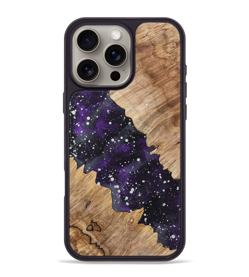 iPhone 16 Pro Max Wood+Resin Phone Case - Yasmin (Cosmos, 717352)