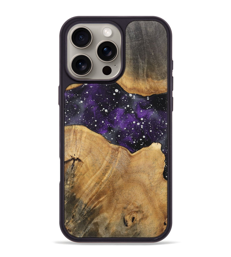 iPhone 16 Pro Max Wood+Resin Phone Case - Averie (Cosmos, 717363)