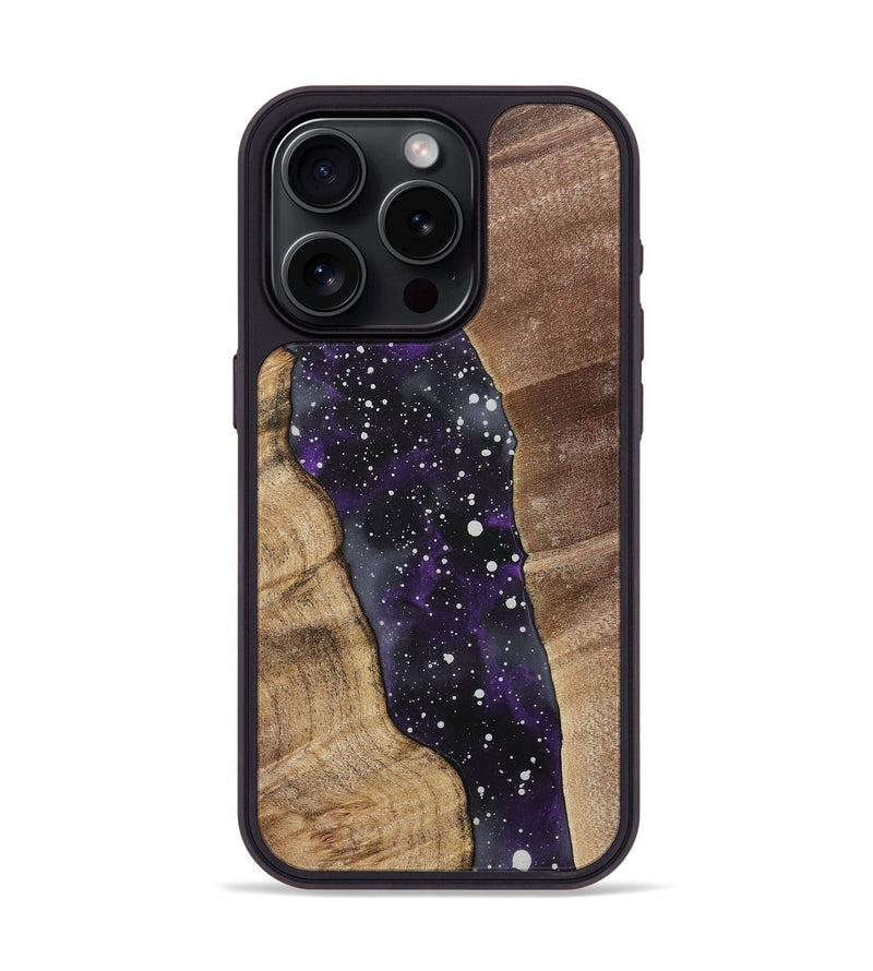 iPhone 15 Pro Wood+Resin Phone Case - Maxine (Cosmos, 717364)