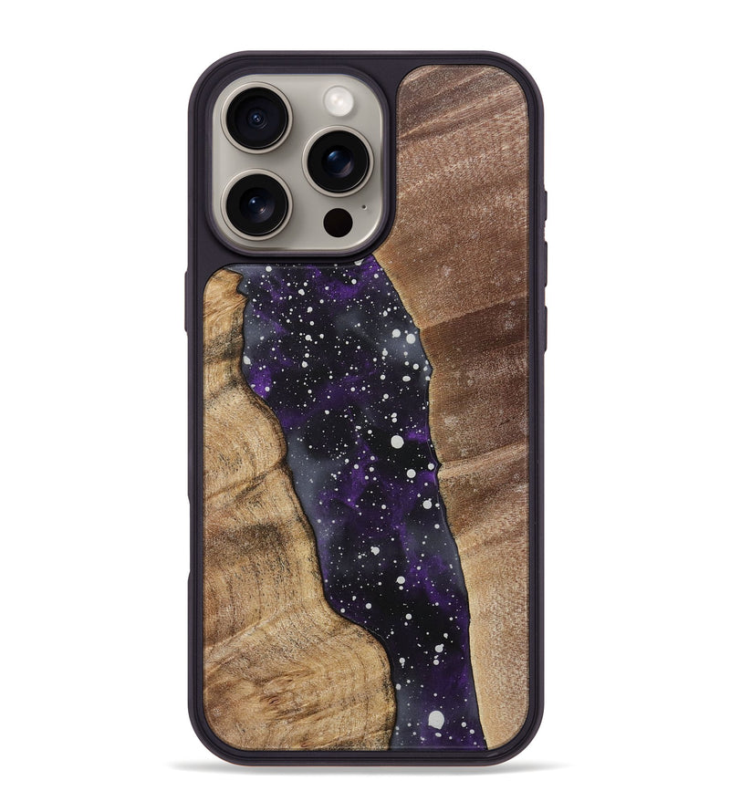 iPhone 16 Pro Max Wood+Resin Phone Case - Maxine (Cosmos, 717364)