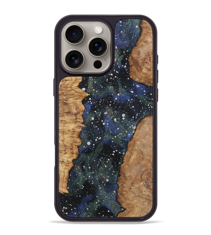 iPhone 16 Pro Max Wood+Resin Phone Case - Julius (Cosmos, 717375)