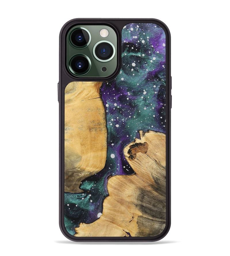 iPhone 13 Pro Max Wood+Resin Phone Case - Kelsey (Cosmos, 717386)