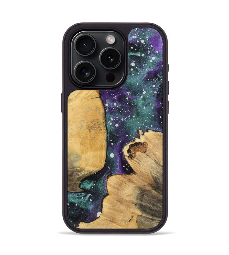 iPhone 15 Pro Wood+Resin Phone Case - Kelsey (Cosmos, 717386)