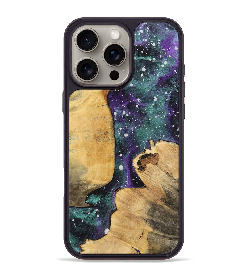 iPhone 16 Pro Max Wood+Resin Phone Case - Kelsey (Cosmos, 717386)