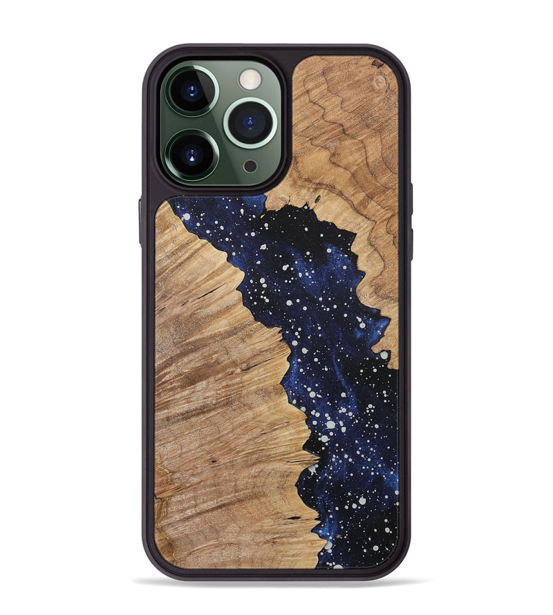 iPhone 13 Pro Max Wood+Resin Phone Case - Stefanie (Cosmos, 717388)