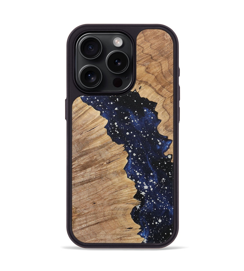 iPhone 15 Pro Wood+Resin Phone Case - Stefanie (Cosmos, 717388)