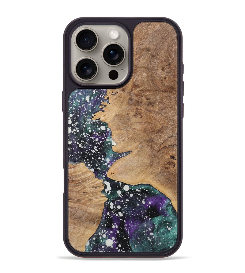 iPhone 16 Pro Max Wood+Resin Phone Case - Nelson (Cosmos, 717396)