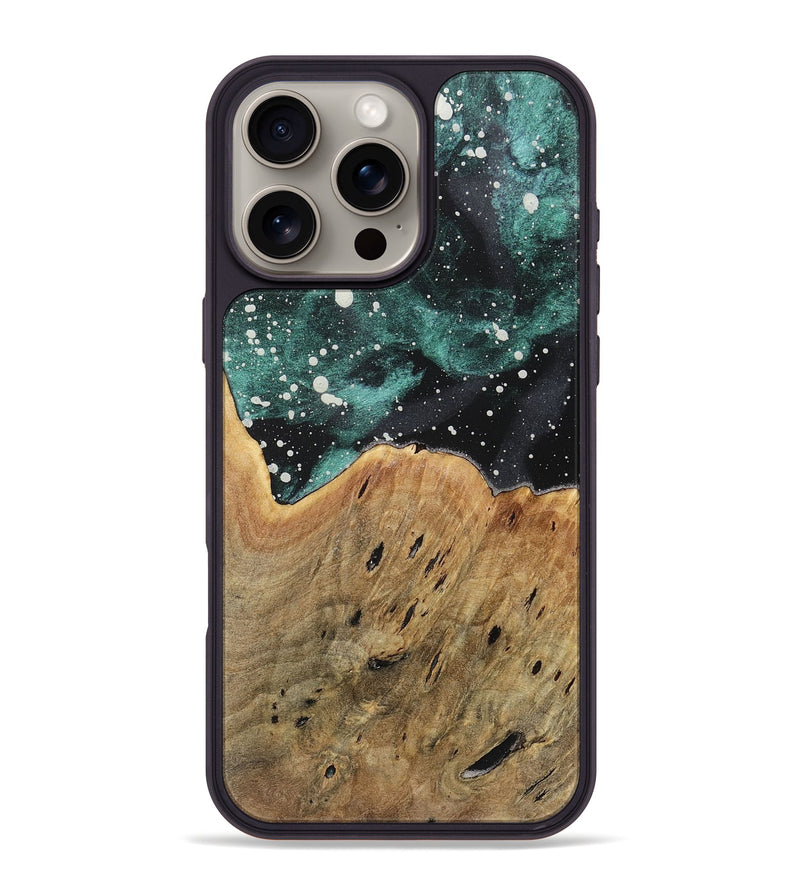 iPhone 16 Pro Max Wood+Resin Phone Case - Philip (Cosmos, 717404)