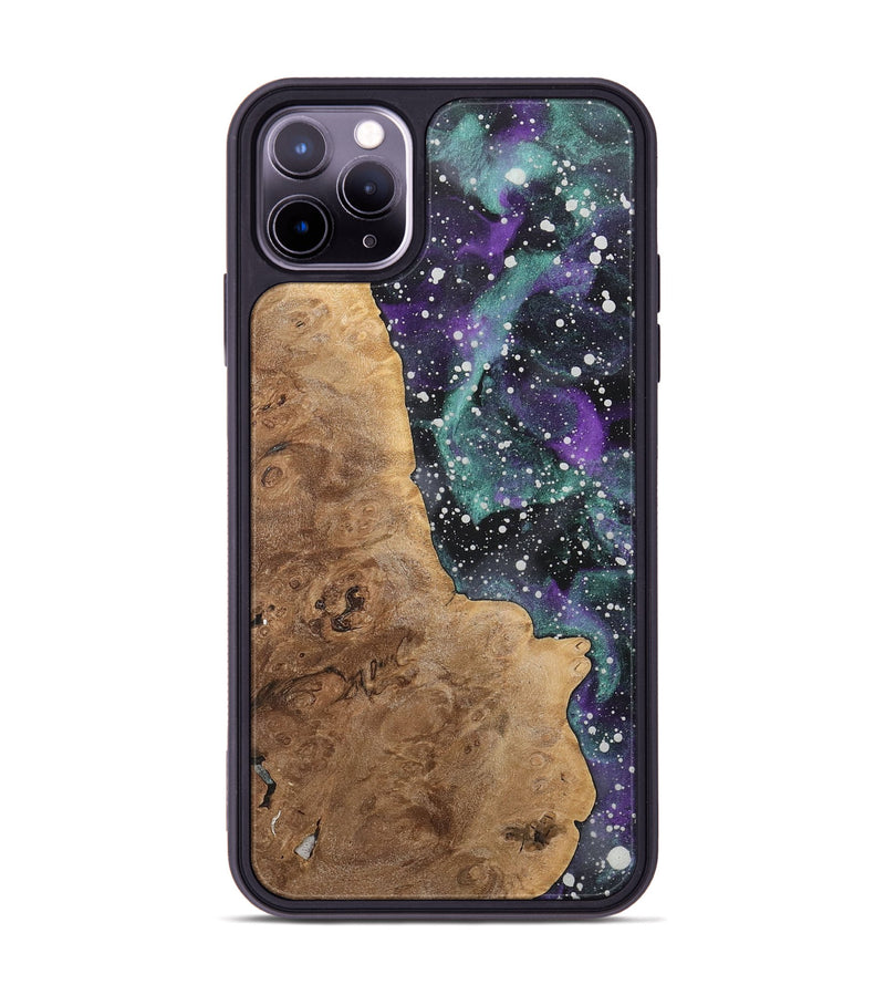 iPhone 11 Pro Max Wood+Resin Phone Case - Conor (Cosmos, 717410)