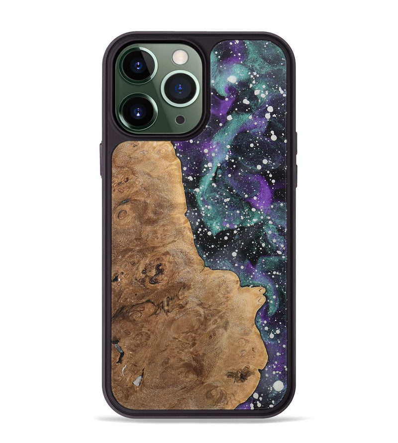 iPhone 13 Pro Max Wood+Resin Phone Case - Conor (Cosmos, 717410)