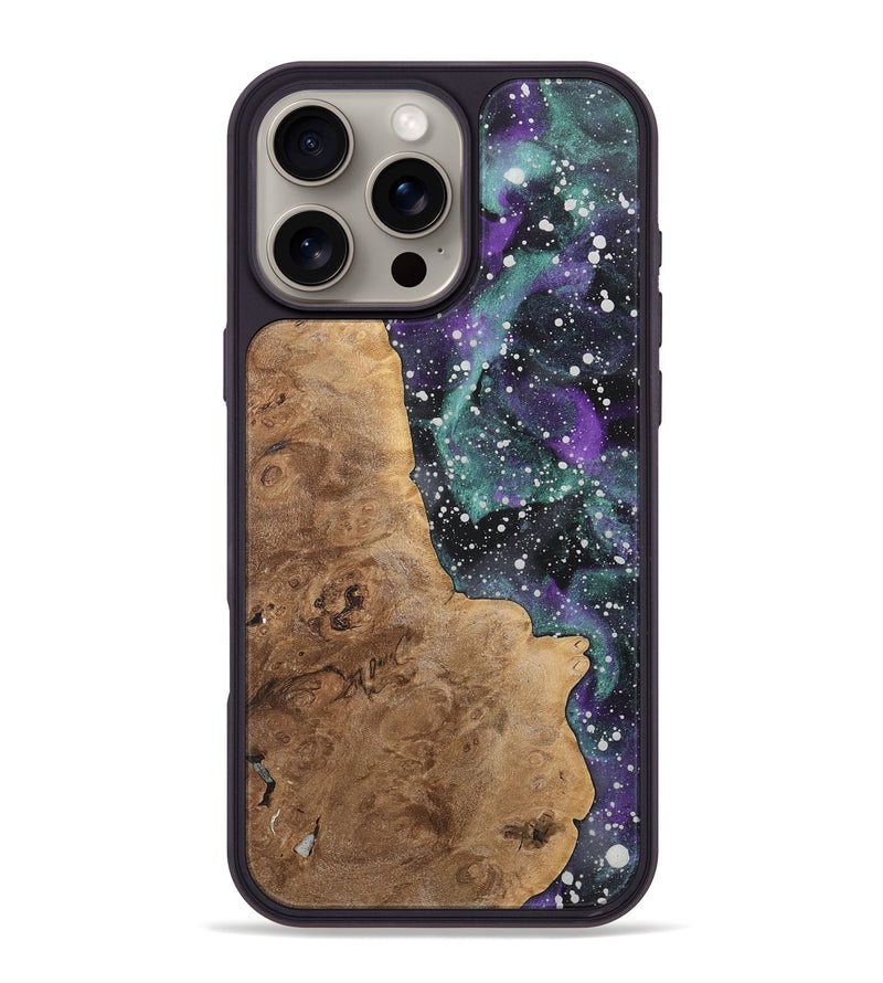 iPhone 16 Pro Max Wood+Resin Phone Case - Conor (Cosmos, 717410)