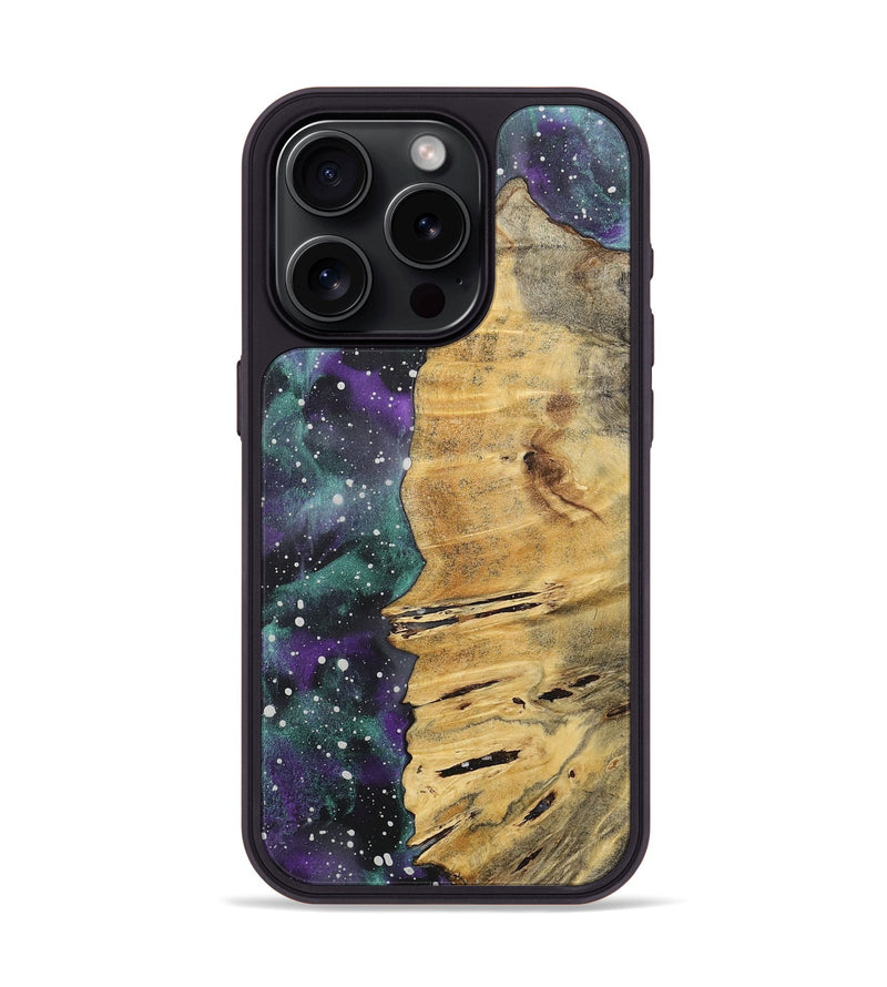 iPhone 15 Pro Wood+Resin Phone Case - Mathew (Cosmos, 717411)