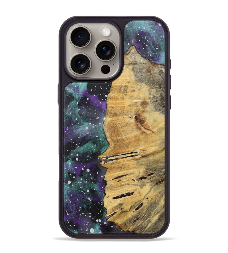 iPhone 16 Pro Max Wood+Resin Phone Case - Mathew (Cosmos, 717411)