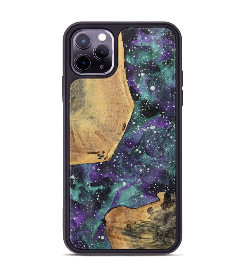 iPhone 11 Pro Max Wood+Resin Phone Case - Terri (Cosmos, 717420)