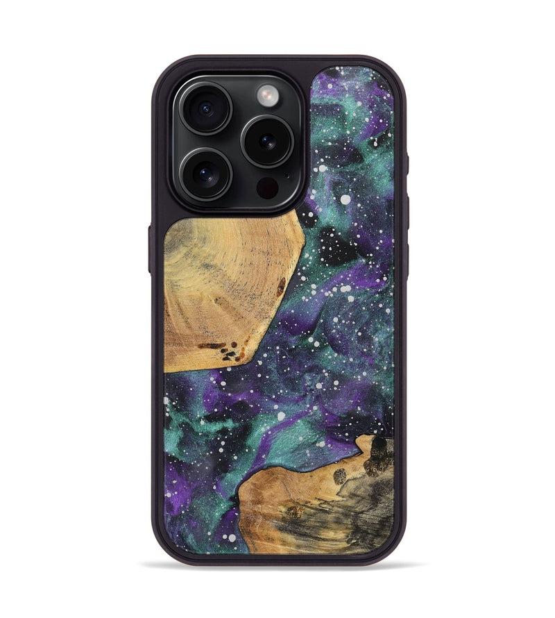 iPhone 15 Pro Wood+Resin Phone Case - Terri (Cosmos, 717420)