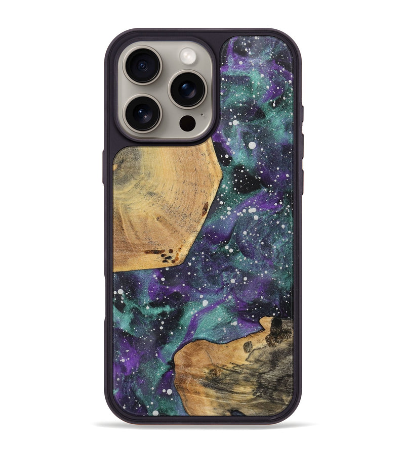 iPhone 16 Pro Max Wood+Resin Phone Case - Terri (Cosmos, 717420)