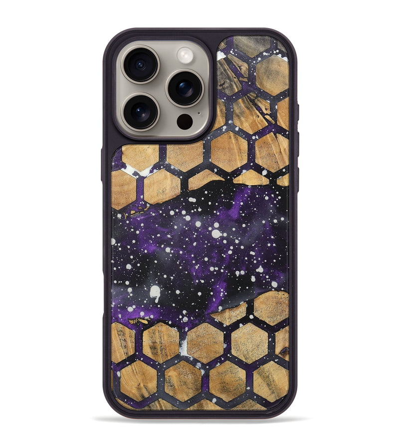 iPhone 16 Pro Max Wood+Resin Phone Case - Evangeline (Cosmos, 717429)