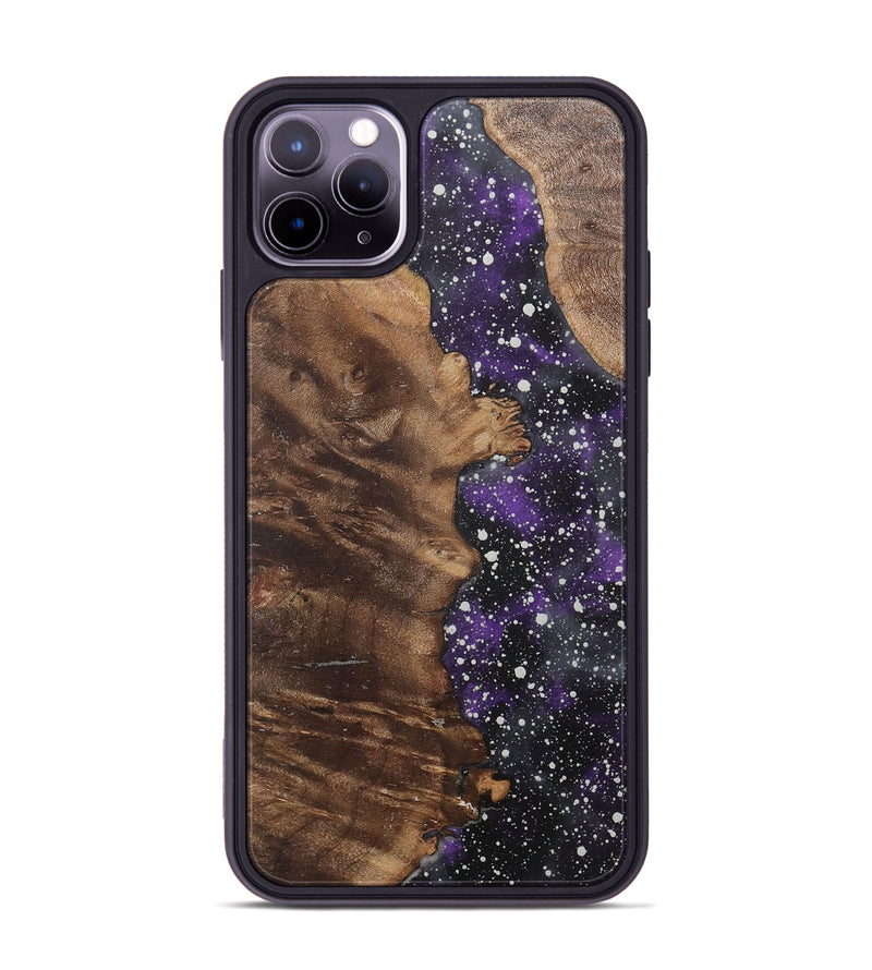 iPhone 11 Pro Max Wood+Resin Phone Case - Hubert (Cosmos, 717431)