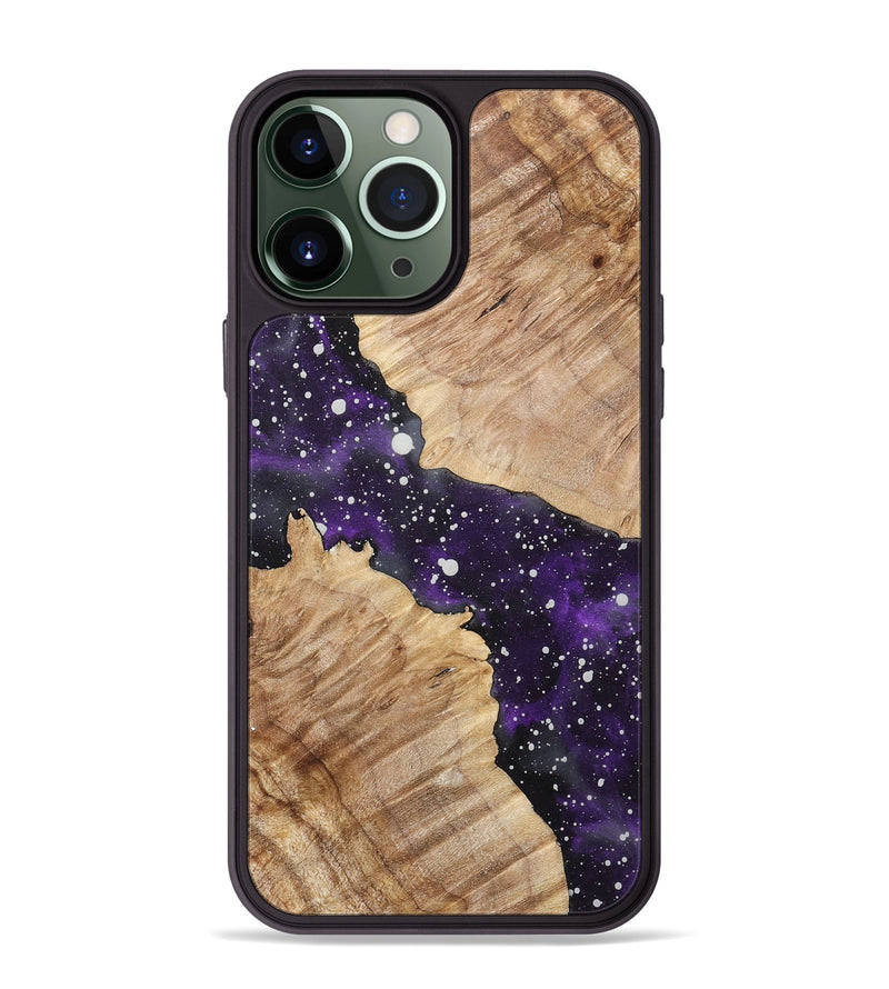 iPhone 13 Pro Max Wood+Resin Phone Case - Tamara (Cosmos, 717439)