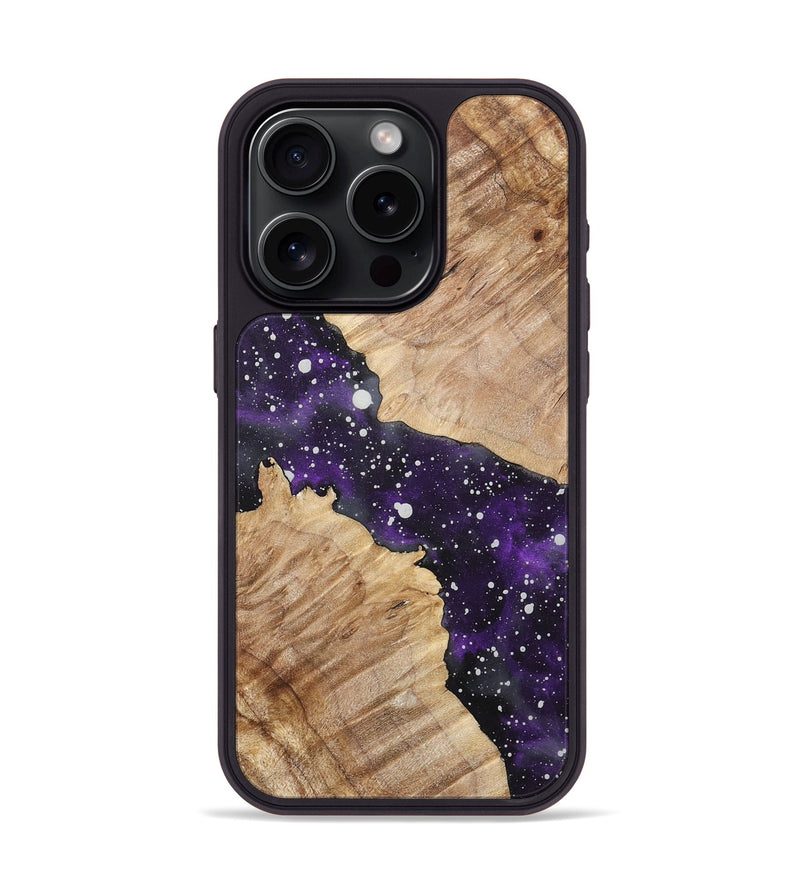 iPhone 15 Pro Wood+Resin Phone Case - Tamara (Cosmos, 717439)