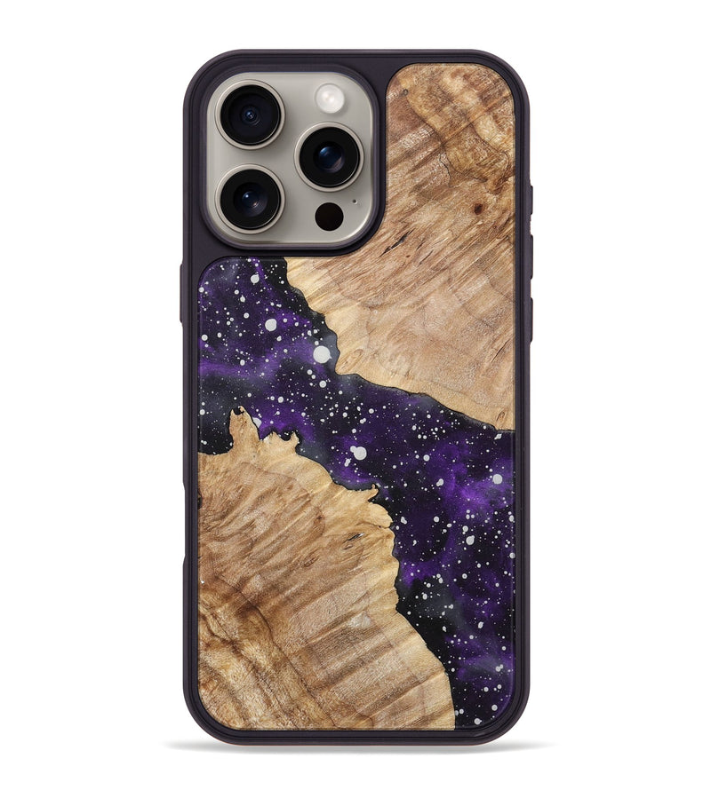 iPhone 16 Pro Max Wood+Resin Phone Case - Tamara (Cosmos, 717439)