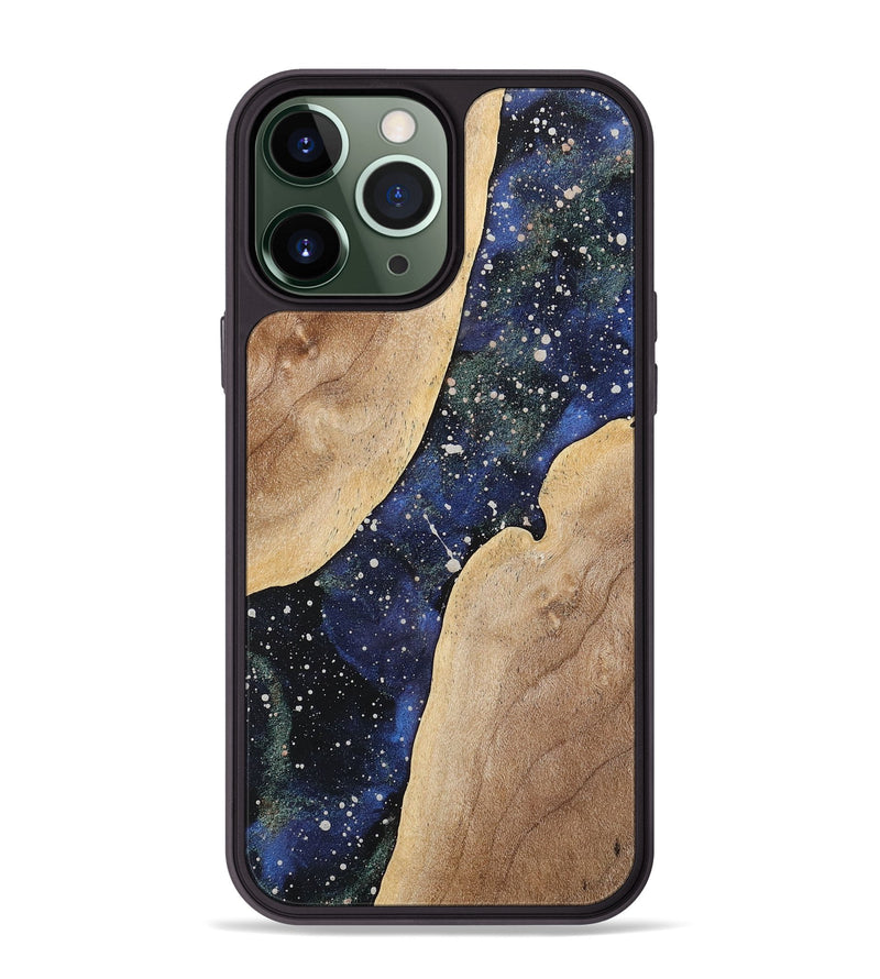 iPhone 13 Pro Max Wood+Resin Phone Case - Shelby (Cosmos, 717448)