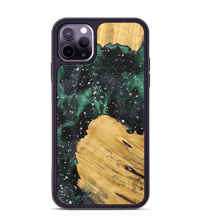 iPhone 11 Pro Max Wood+Resin Phone Case - Haylee (Cosmos, 717452)