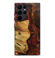 Galaxy S22 Ultra Wood+Resin Live Edge Phone Case - Melvin (Red, 717492)