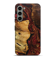 Galaxy S23 Plus Wood+Resin Live Edge Phone Case - Melvin (Red, 717492)