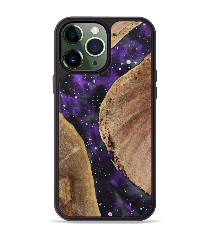 iPhone 13 Pro Max Wood+Resin Phone Case - Gertrude (Cosmos, 717503)