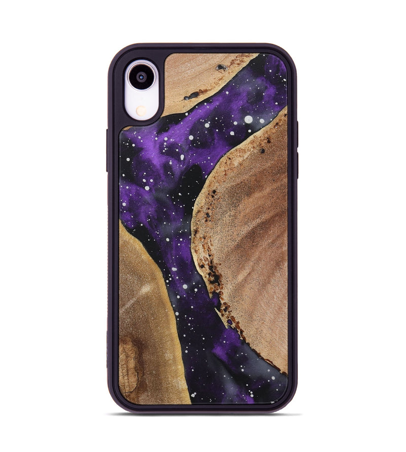 iPhone Xr Wood+Resin Phone Case - Gertrude (Cosmos, 717503)