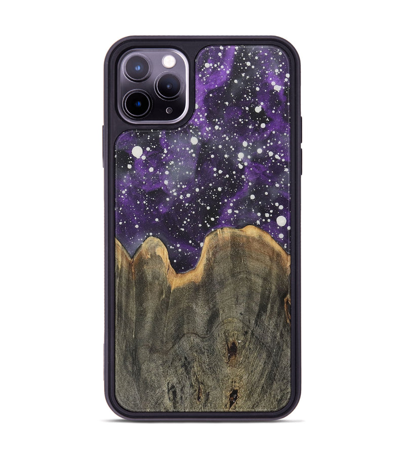 iPhone 11 Pro Max Wood+Resin Phone Case - Geneva (Cosmos, 717506)